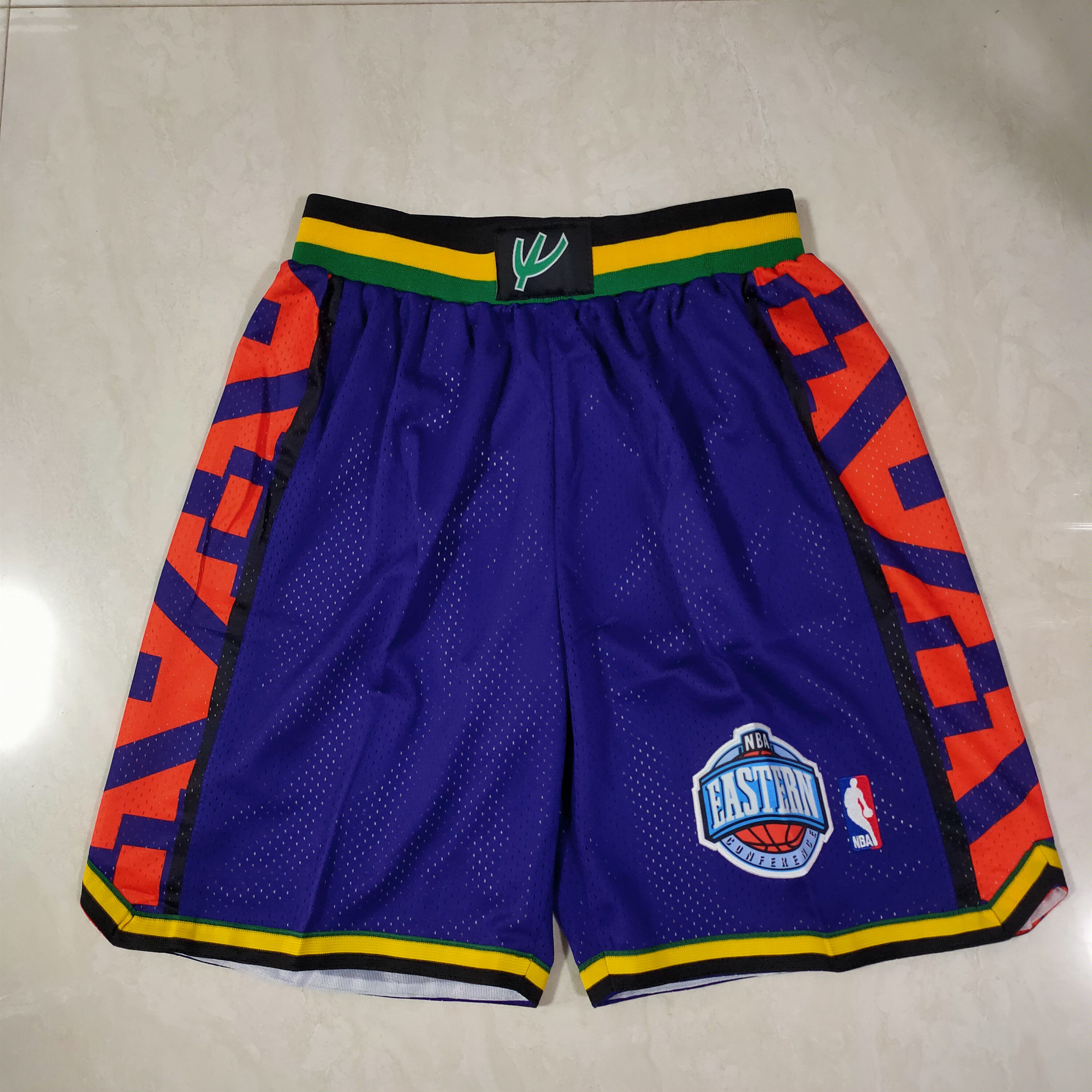 Men NBA #95 all star Purple Shorts 0416